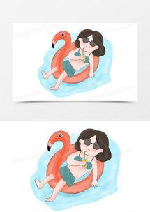 躺着吃瓜动漫简笔画,动漫简笔画中的悠闲时光